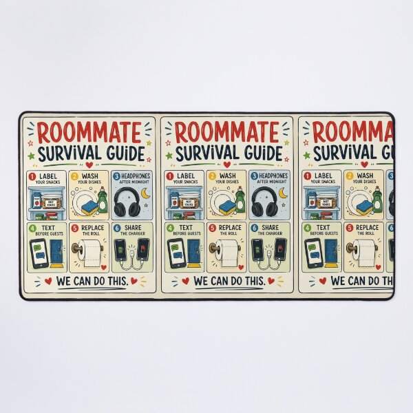 Item preview, Funny Roommate Gift – College Dorm Survival Guide Poster designed and sold by astersgraphics.