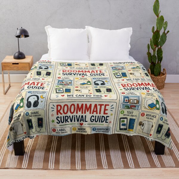 Item preview, Funny Roommate Gift – College Dorm Survival Guide Poster designed and sold by astersgraphics.