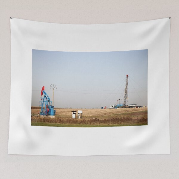 Item preview, oil pump jack and land drilling rig on oilfield designed and sold by goceris.