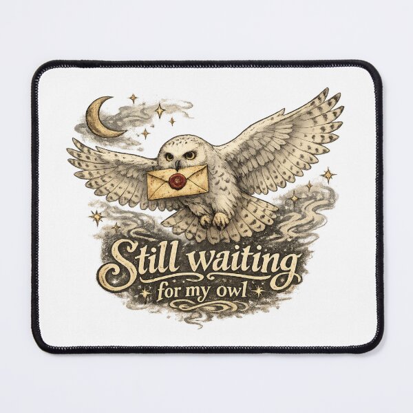 Item preview, Still Waiting For My Owl Magic School Letter Retro Gift designed and sold by Artycom.