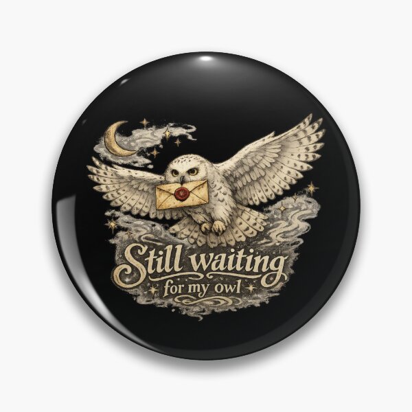 Item preview, Still Waiting For My Owl Magic School Letter Retro Gift designed and sold by Artycom.