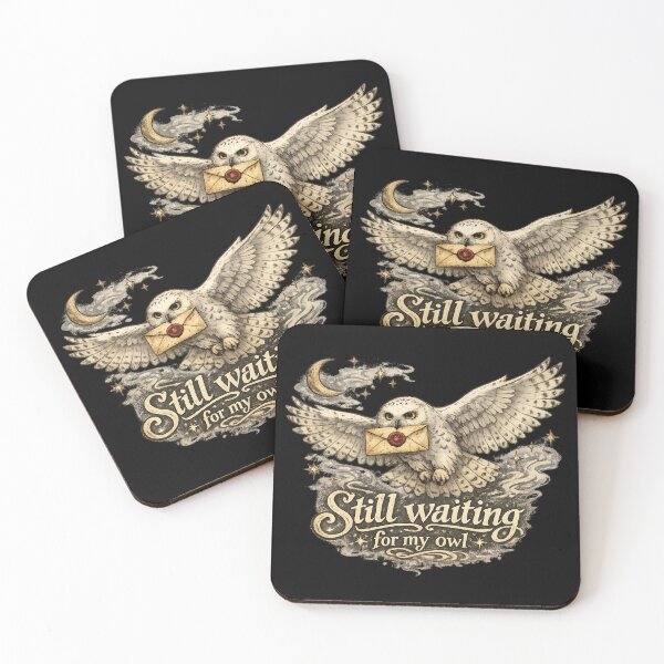 Item preview, Still Waiting For My Owl Magic School Letter Retro Gift designed and sold by Artycom.