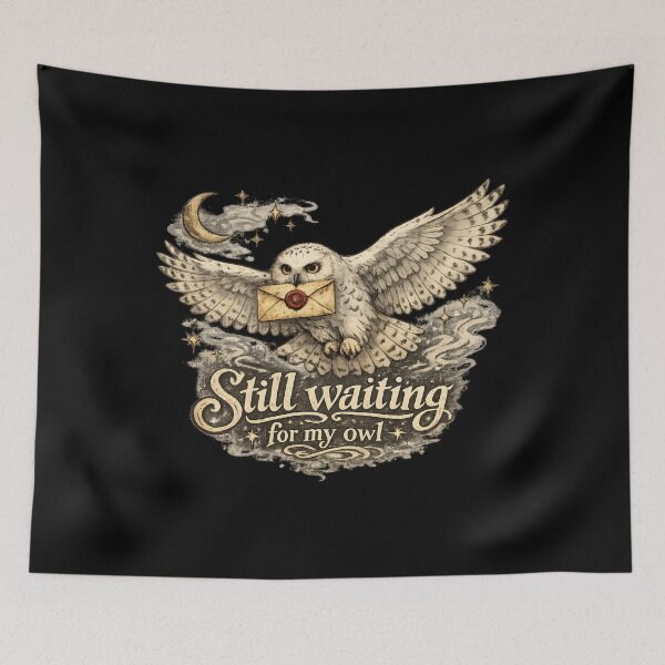 Item preview, Still Waiting For My Owl Magic School Letter Retro Gift designed and sold by Artycom.