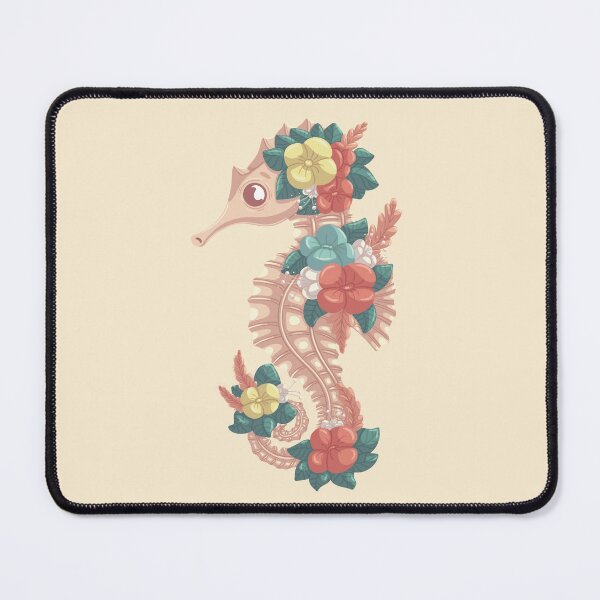 Item preview, Cute seahorse illustration with beautiful flowers designed and sold by Xatutik.art.