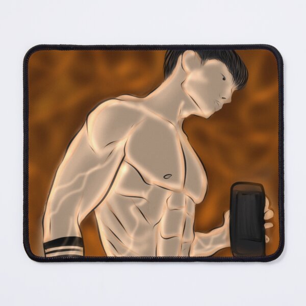 Item preview, muscular anime gym fitness body abs illustration digital art designed and sold by Jay21743ori.