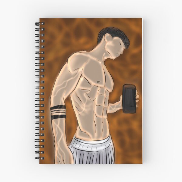 Item preview, muscular anime gym fitness body abs illustration digital art designed and sold by Jay21743ori.