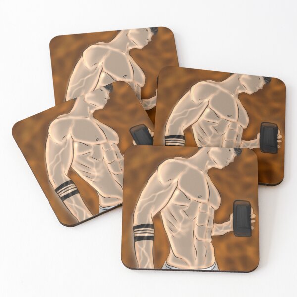 Item preview, muscular anime gym fitness body abs illustration digital art designed and sold by Jay21743ori.