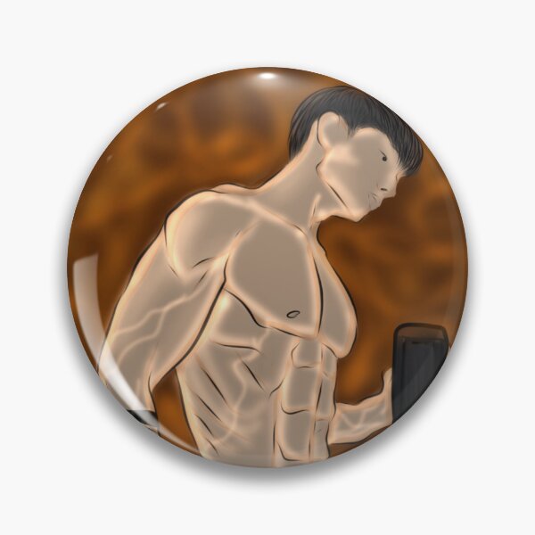 Item preview, muscular anime gym fitness body abs illustration digital art designed and sold by Jay21743ori.