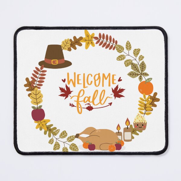 Item preview, Welcome Fall Cozy Autumn Thanksgiving Turkey Wreath designed and sold by Dimimodes.