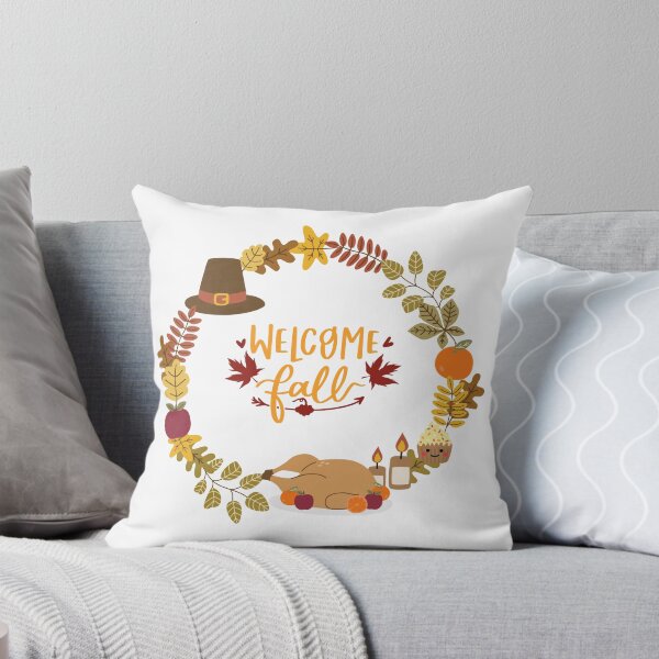 Item preview, Welcome Fall Cozy Autumn Thanksgiving Turkey Wreath designed and sold by Dimimodes.