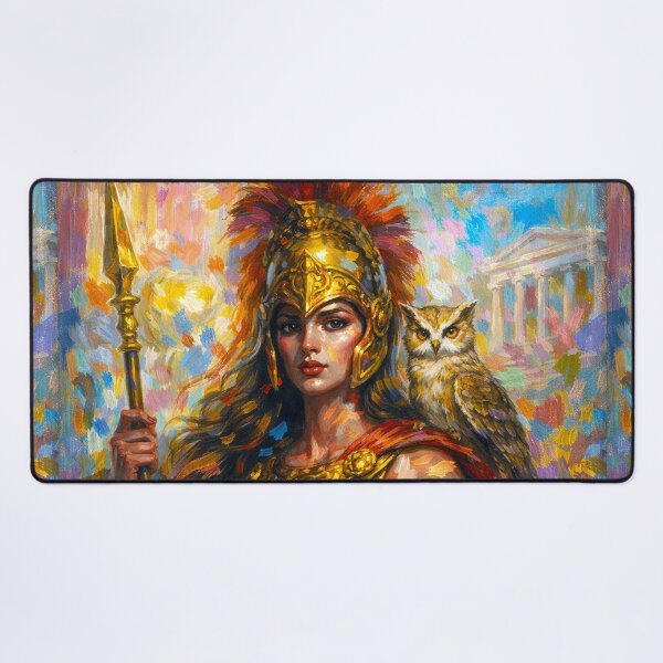 Item preview, Athena Painting – Divine Warrior Goddess of Greek Mythology designed and sold by GalleryKauffeld.