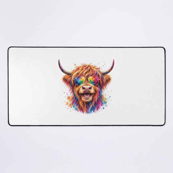 Item preview, Abstract and Pop Art Highland Cow Painting designed and sold by Collymore.