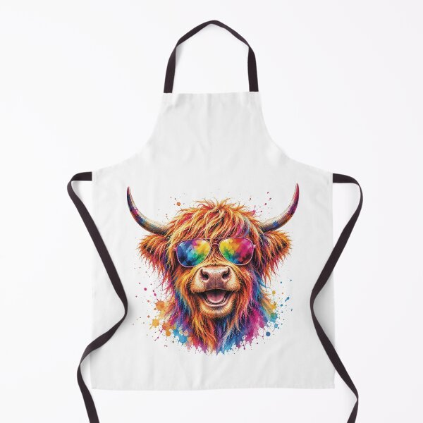 Item preview, Abstract and Pop Art Highland Cow Painting designed and sold by Collymore.