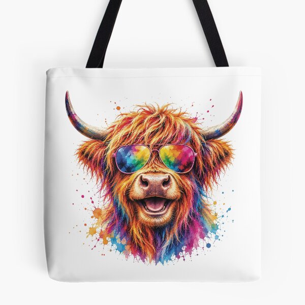 Item preview, Abstract and Pop Art Highland Cow Painting designed and sold by Collymore.