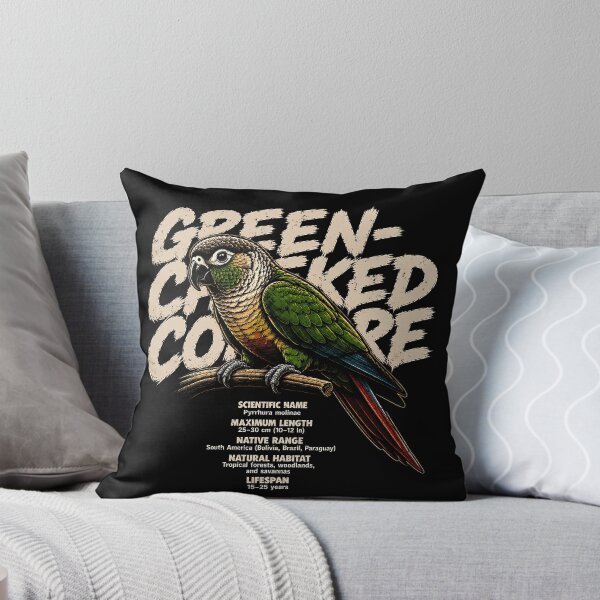 Item preview, Colorful green-cheeked conure bird illustration designed and sold by rafaeltto.