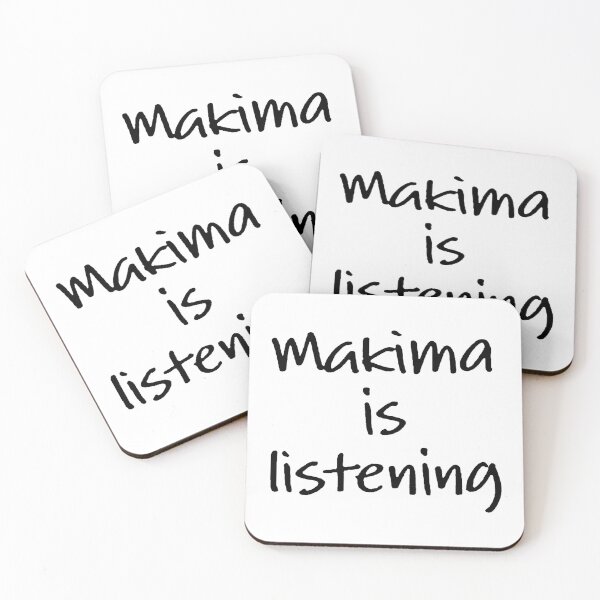 Item preview, makima is listening designed and sold by EigengrauART.