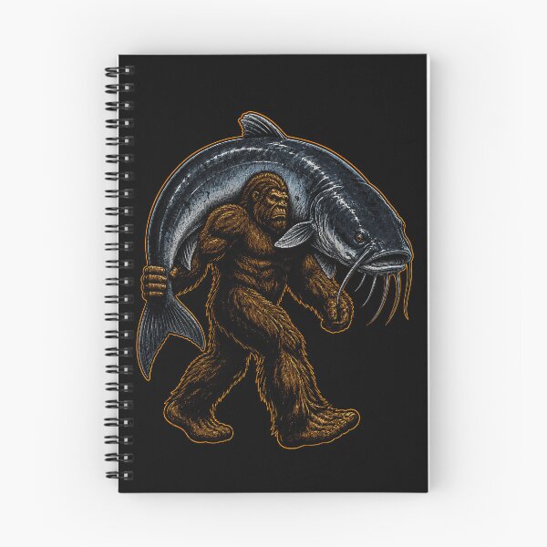 Item preview, Bigfoot carrying a giant catfish design designed and sold by rafaeltto.