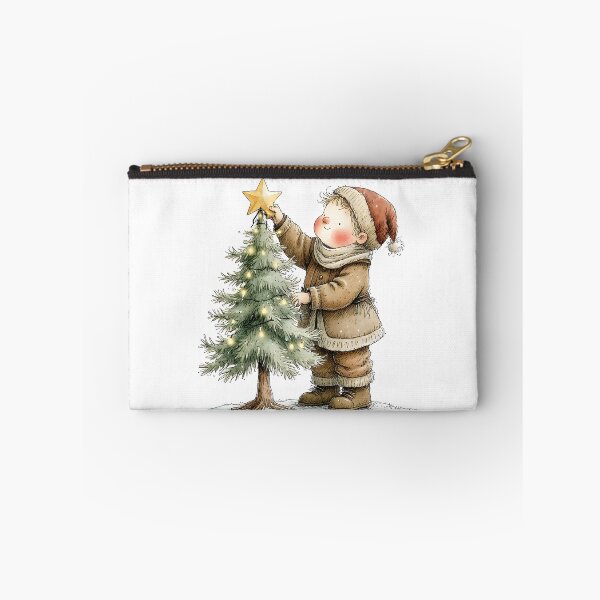 Item preview, Child Decorating Christmas Tree – Vintage Storybook Christmas designed and sold by Connys Colorful World.