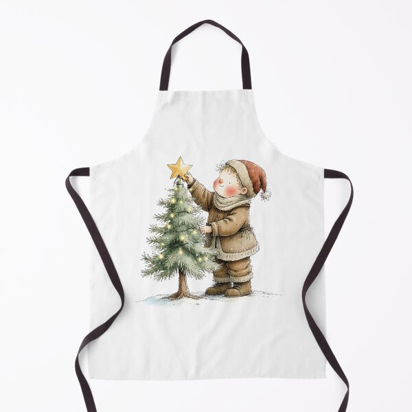 Artikelvorschau, Child Decorating Christmas Tree – Vintage Storybook Christmas entworfen und verkauft von Connys Colorful World.