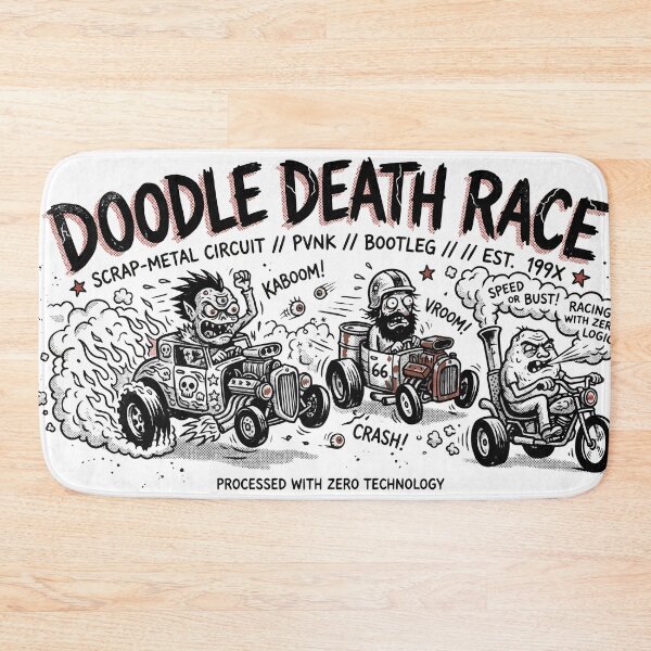 Item preview, Doodle Death Race – Crazy Cartoon Racing  designed and sold by Maria Garcia´s.