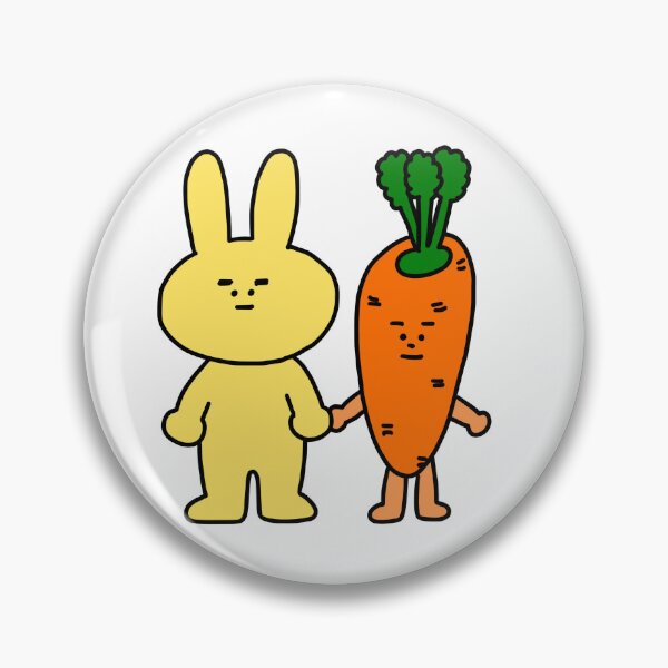 Item preview, power yellow Rabbit and carrot guy designed and sold by superbaechoo.