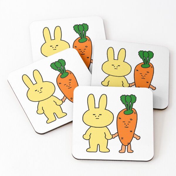 Item preview, power yellow Rabbit and carrot guy designed and sold by superbaechoo.