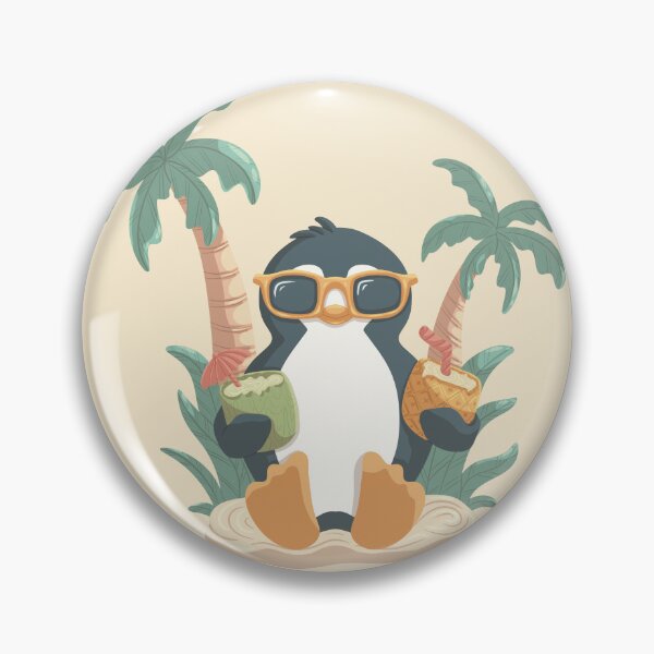 Item preview, Cute penguin having fun with cocktails relaxing mood designed and sold by Xatutik.art.