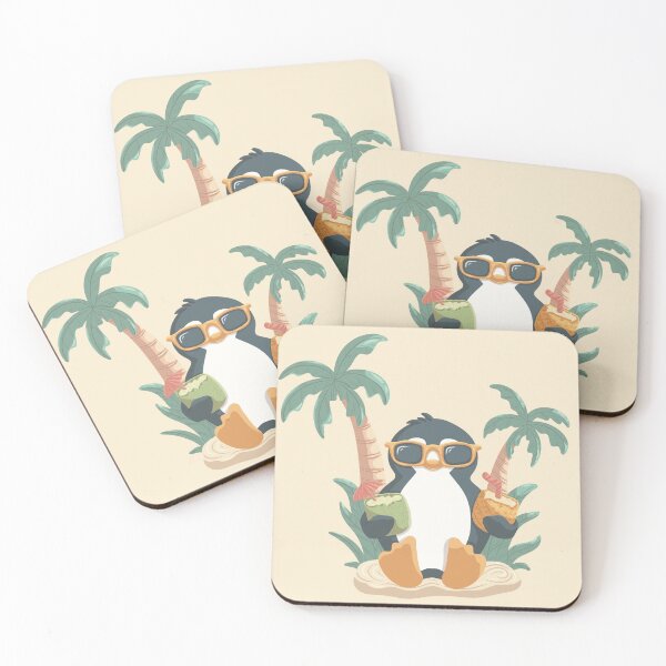 Item preview, Cute penguin having fun with cocktails relaxing mood designed and sold by Xatutik.art.