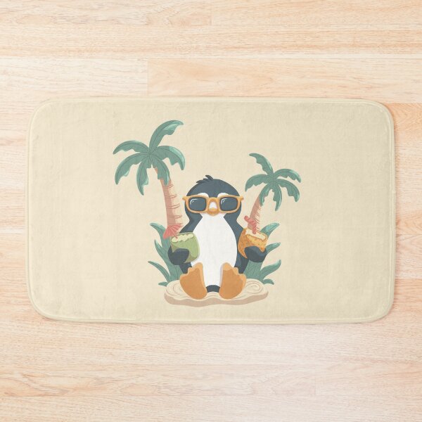 Item preview, Cute penguin having fun with cocktails relaxing mood designed and sold by Xatutik.art.