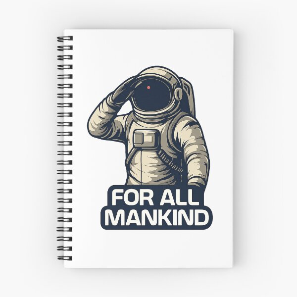 Item preview, For All Mankind Astronaut Salute Retro Space Art designed and sold by Vision Crafted.