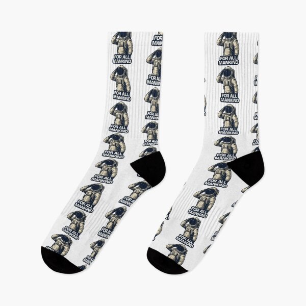 Item preview, For All Mankind Astronaut Salute Retro Space Art designed and sold by Vision Crafted.