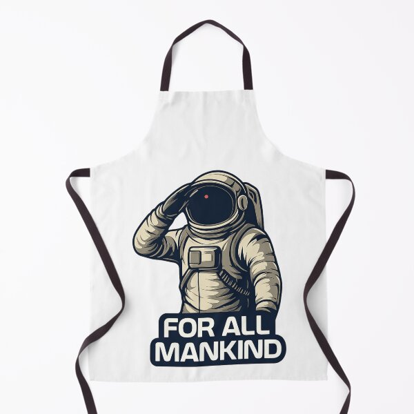 Item preview, For All Mankind Astronaut Salute Retro Space Art designed and sold by Vision Crafted.