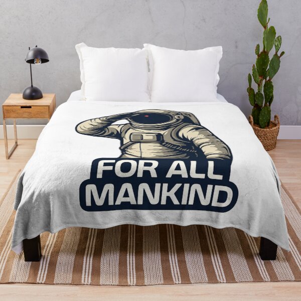 Item preview, For All Mankind Astronaut Salute Retro Space Art designed and sold by Vision Crafted.