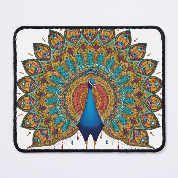Item preview, Geometric Peacock designed and sold by catcurio.