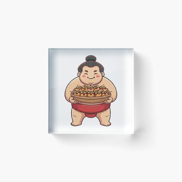 Item preview, Simple and Cute Sumo Logo - Takoyaki designed and sold by Studio-MiMi.