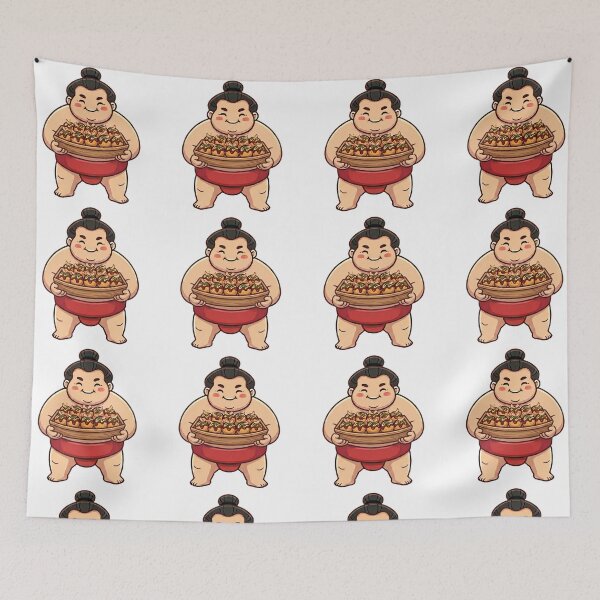 Item preview, Simple and Cute Sumo Logo - Takoyaki designed and sold by Studio-MiMi.