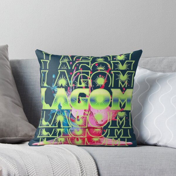 Item preview, Lagom Swedish Word For Just Enough Paint Splash Neon Y2K Typography Art designed and sold by Miheerala.