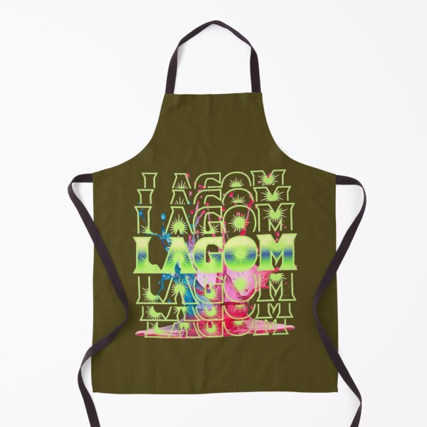 Item preview, Lagom Swedish Word For Just Enough Paint Splash Neon Y2K Typography Art designed and sold by Miheerala.