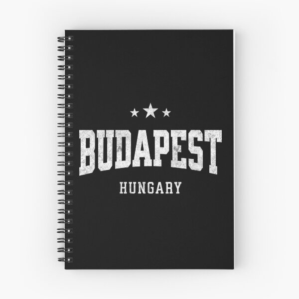 Item preview, Budapest Hungary Vintage Varsity Distressed Retro College Travel Design designed and sold by NiceTeeClub.