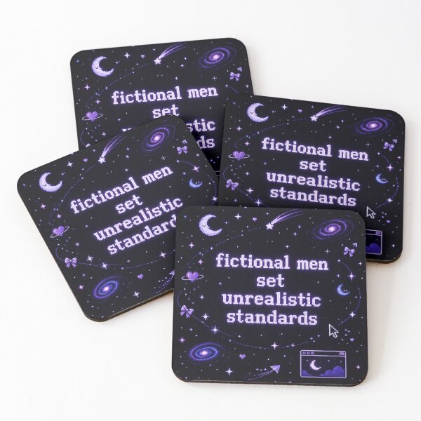 Item preview, fictional men set unrealistic standards designed and sold by Cosmic train.