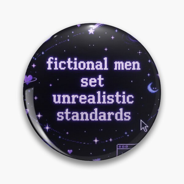 Item preview, fictional men set unrealistic standards designed and sold by Cosmic train.