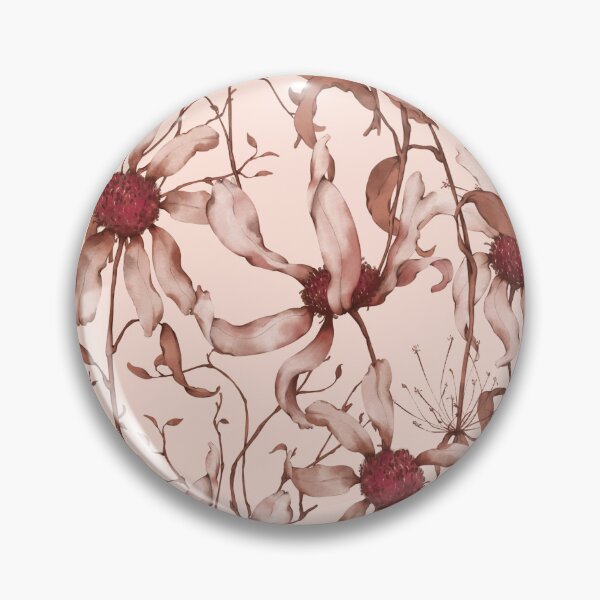 Item preview, Moody Wildflower Meadow – Elegant Dried Floral Botanical Pattern | Red designed and sold by Frohyou.