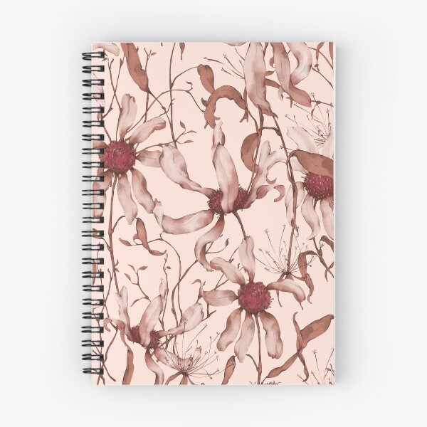 Item preview, Moody Wildflower Meadow – Elegant Dried Floral Botanical Pattern | Red designed and sold by Frohyou.