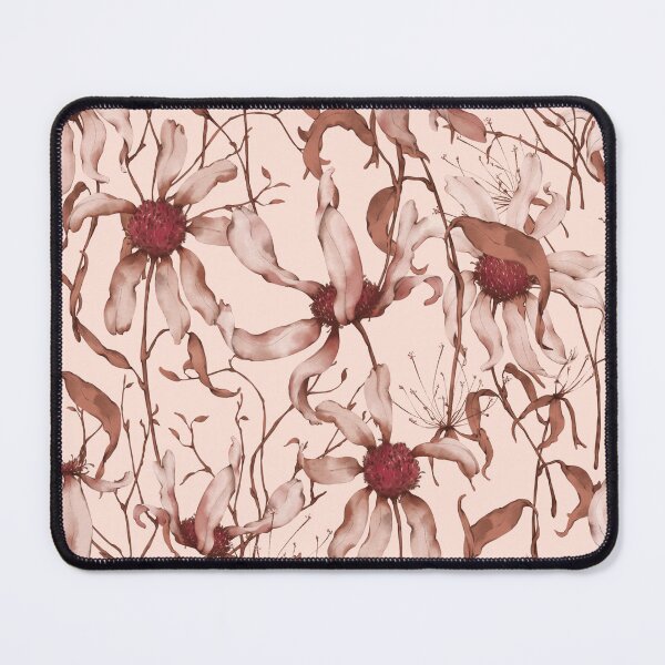 Item preview, Moody Wildflower Meadow – Elegant Dried Floral Botanical Pattern | Red designed and sold by Frohyou.