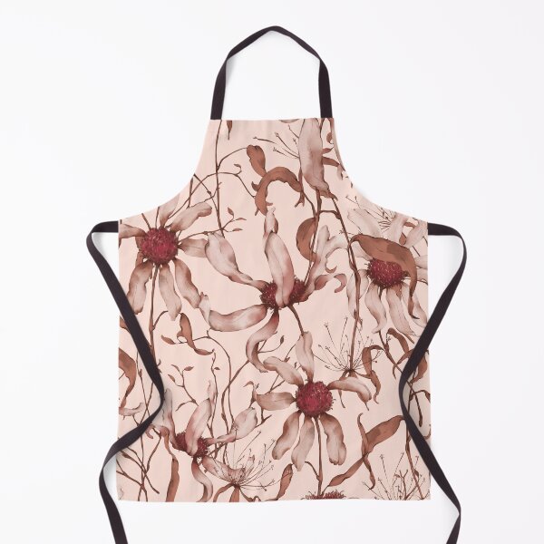 Item preview, Moody Wildflower Meadow – Elegant Dried Floral Botanical Pattern | Red designed and sold by Frohyou.