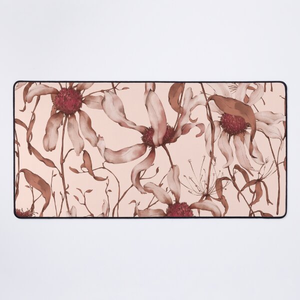 Item preview, Moody Wildflower Meadow – Elegant Dried Floral Botanical Pattern | Red designed and sold by Frohyou.