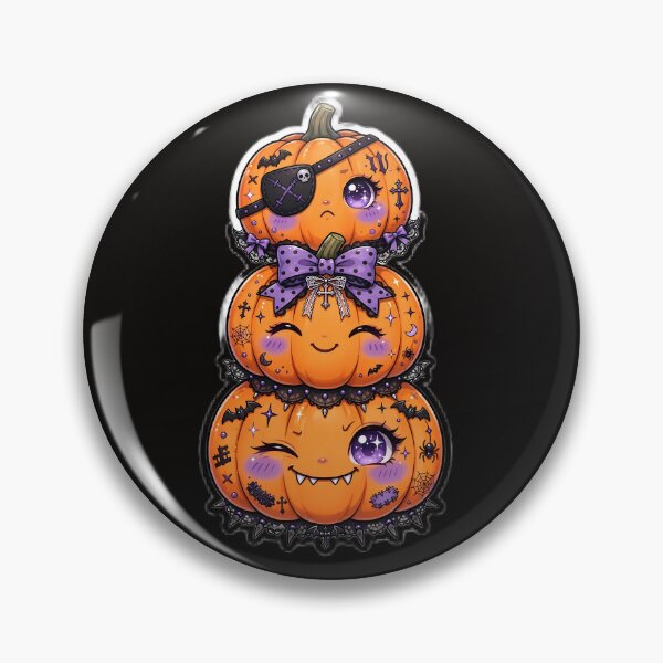 Item preview, Kawaii halloween pumpkins  designed and sold by Goth Pets .