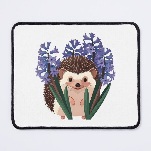 Item preview, Hedgehog in flowers designed and sold by PrintLabStudio.