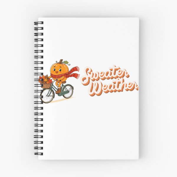 Item preview, Retro Sweater Weather Pumpkin Bicycle Autumn Leaves designed and sold by Dimimodes.