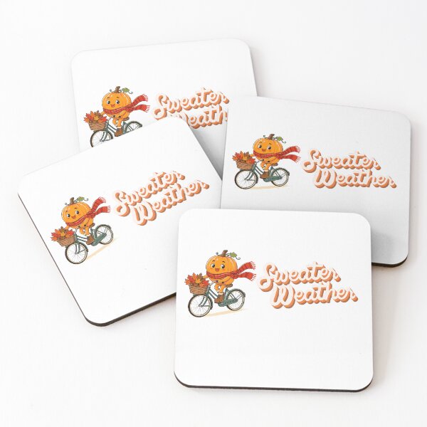 Item preview, Retro Sweater Weather Pumpkin Bicycle Autumn Leaves designed and sold by Dimimodes.